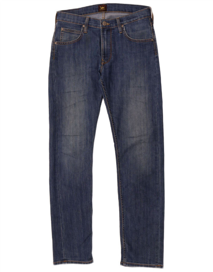 Lee Mens Daren Zip Fly Slim Jeans W30 L32 Blå Bomuld