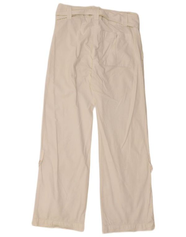 DIESEL Dame Loose Fit Chino Bukser W28 L31 Hvid Bomuld