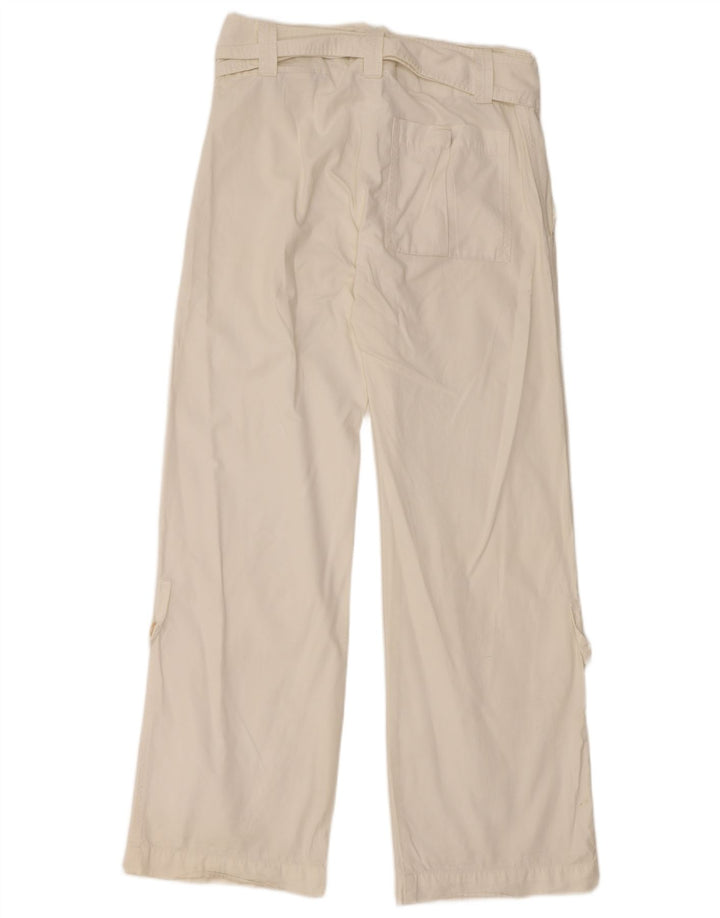 DIESEL Dame Loose Fit Chino Bukser W28 L31 Hvid Bomuld
