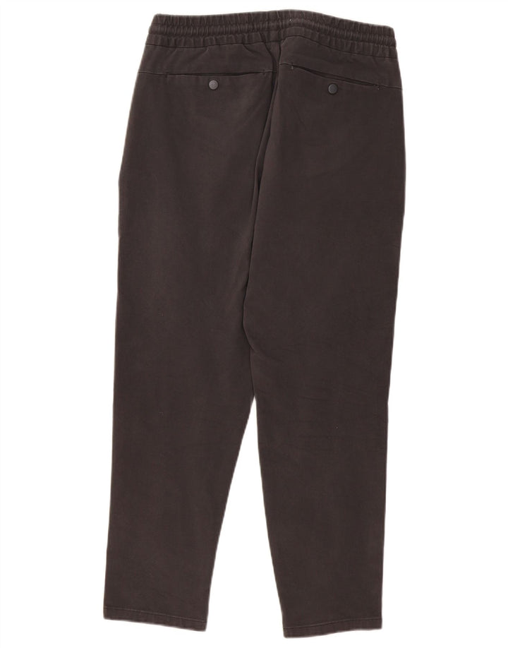 ZARA Herre Pegged Chino Bukser Medium W31 L26 Sort Bomuld