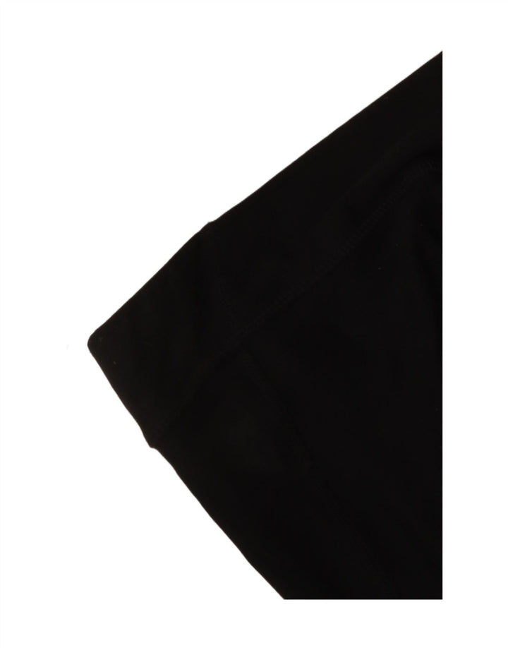 Nike Dame Dri Fit Bermuda Sport Shorts UK 14 Large Black Polyester