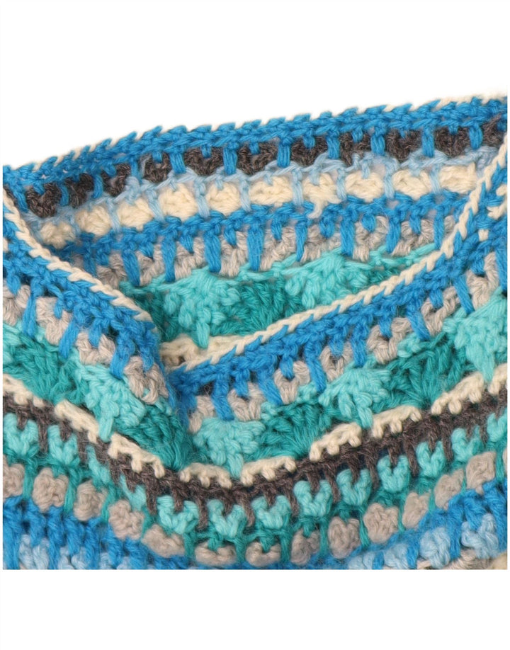 Vintage dame sweater med rund hals, UK 18 XL blå stribet