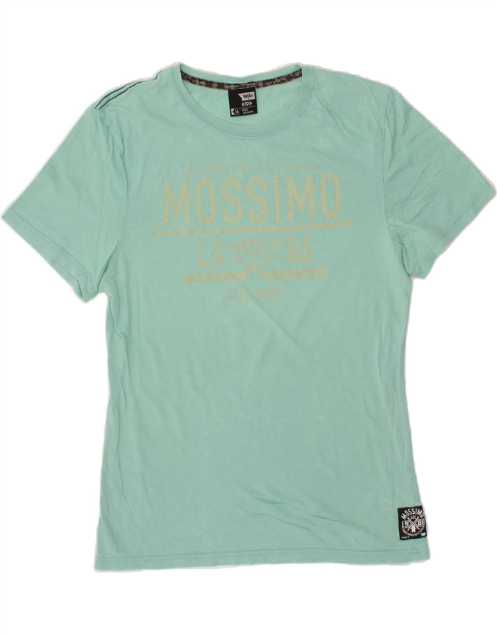 MOSSIMO Boys Graphic T-Shirt Top 13-14 Years Green Cotton Vintage Mossimo and Second-Hand Mossimo from Messina Hembry 