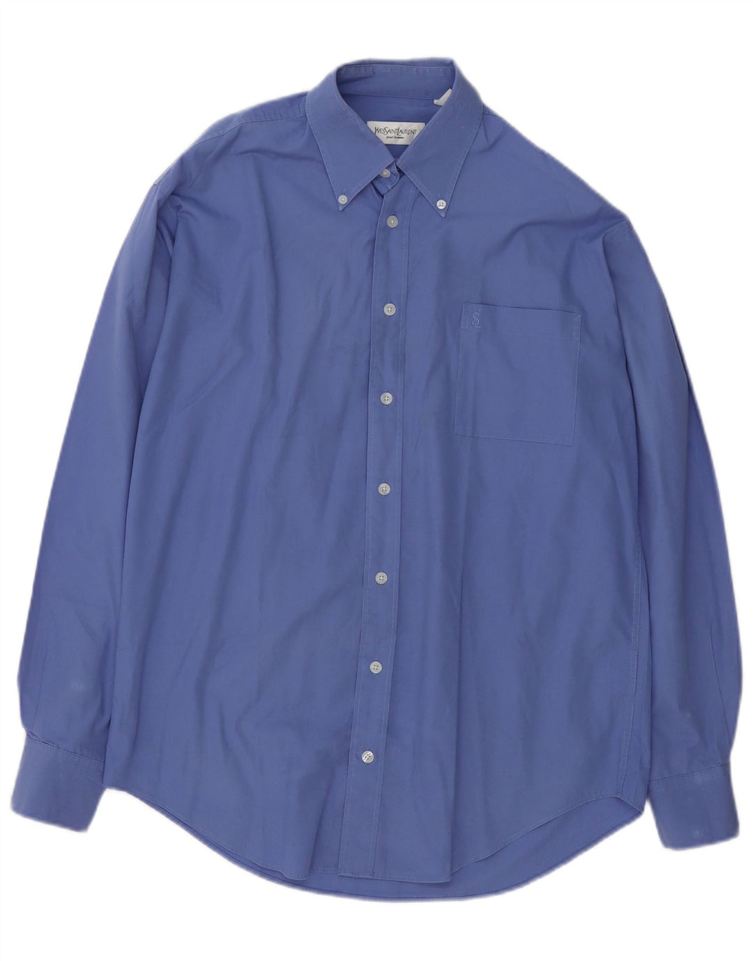 Yves Saint Laurent Herreskjorte Str. 39 15 1/2 Medium Blå Bomuld