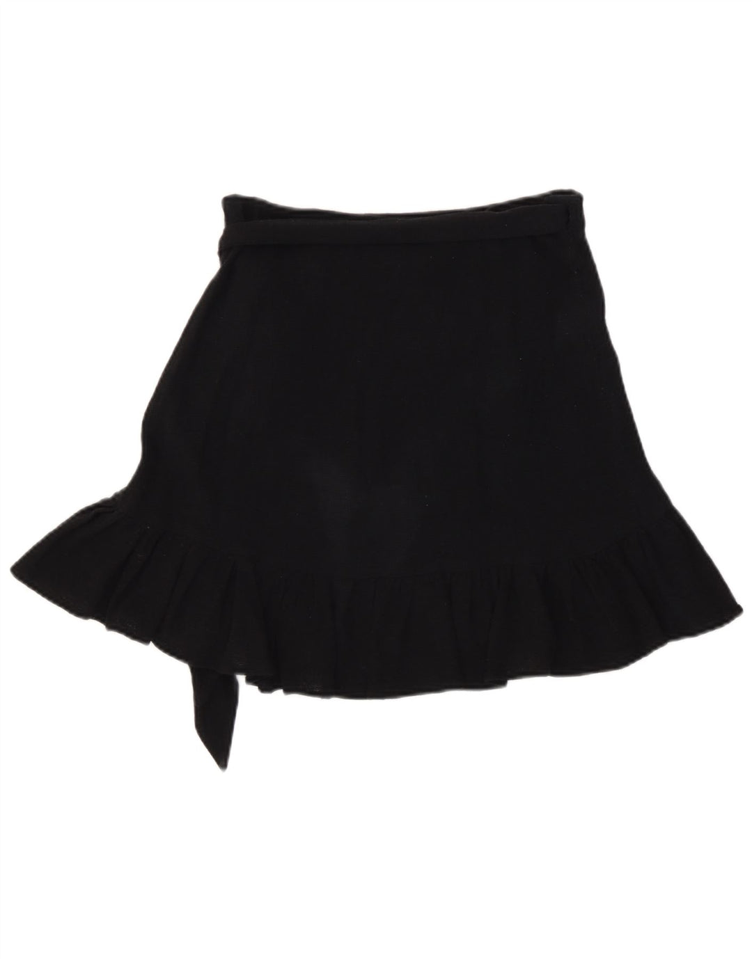 Zara Womens Knit Wrap Nederdel Small W26 Black