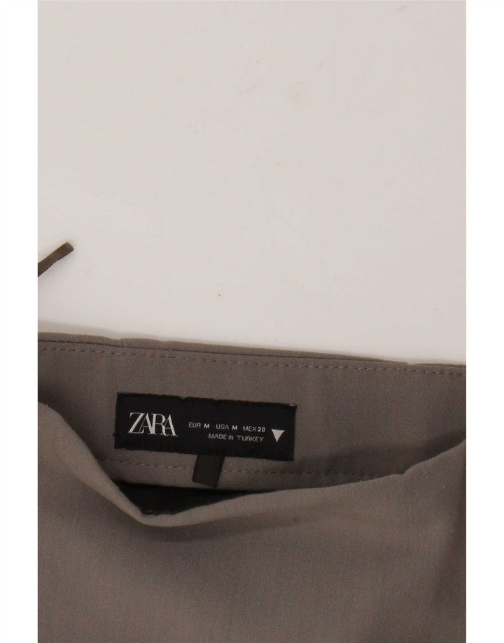 Zara Dame Skort Shorts UK 12 Medium Grå