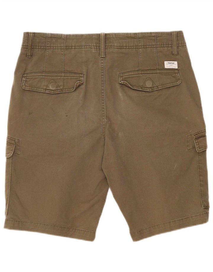 Timberland Herre Cargo Shorts W32 Medium Khaki Bomuld
