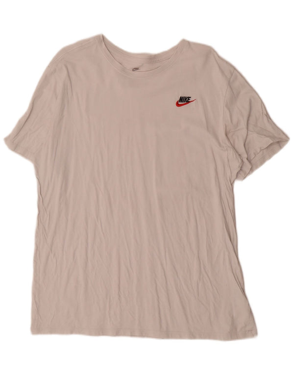 Nike Mens Athletic Cut T-Shirt Top XL White Cotton