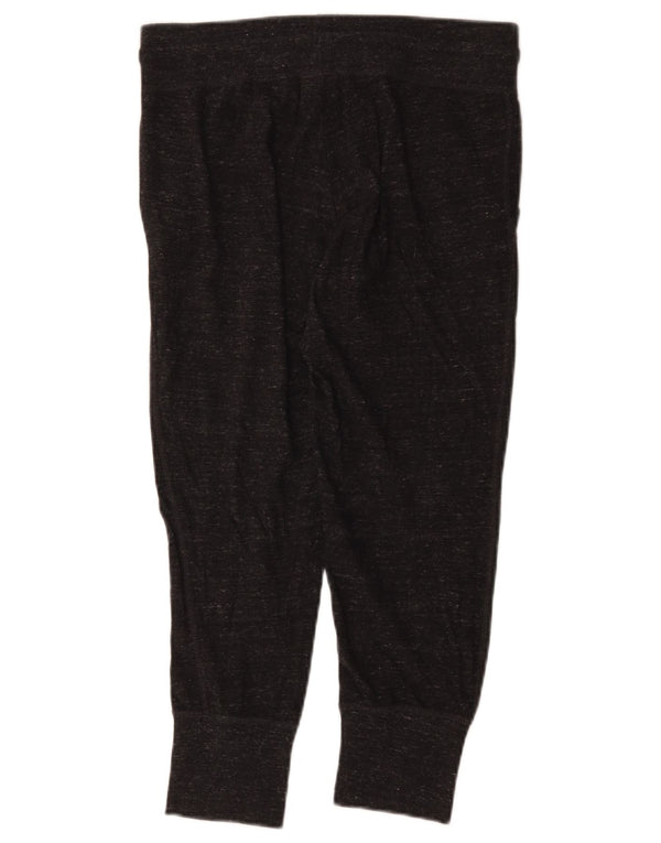 Nike Dame Capri Træningsdragt Bukser Joggers UK 10 Small Black Flecked