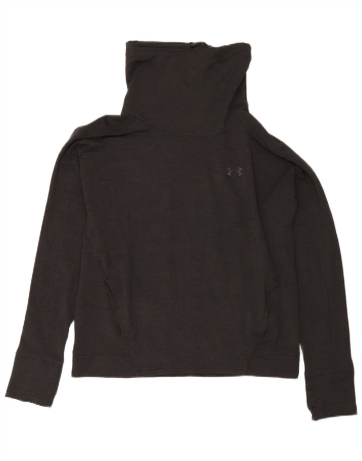 Under Armour Dame Sweatshirt Jumper UK 14 Medium Sort Polyester