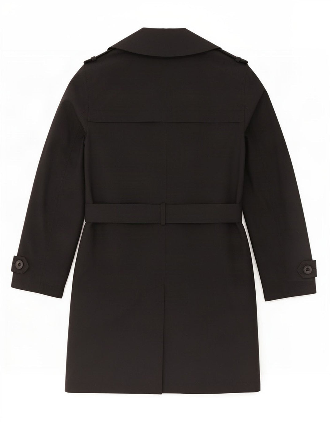 Marks & Spencer Trench Coat til kvinder UK 12 Medium Sort Polyester