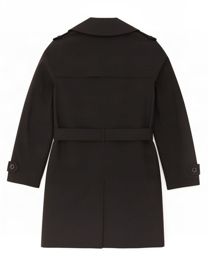 Marks & Spencer Trench Coat til kvinder UK 12 Medium Sort Polyester