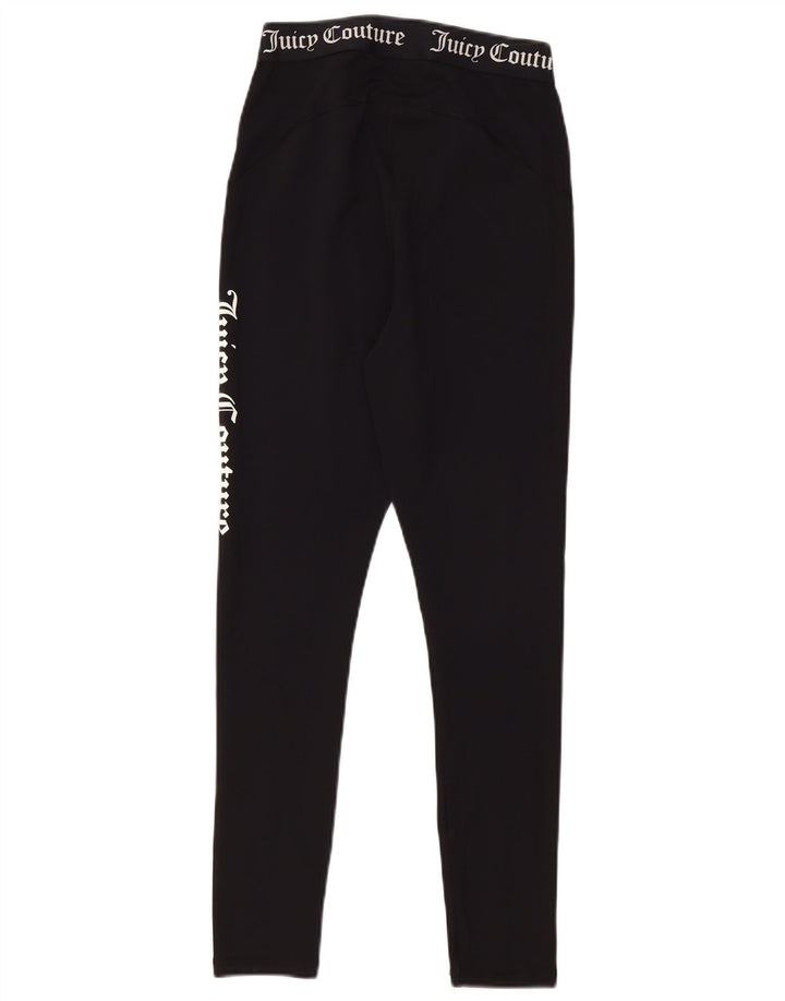 Juicy Couture Grafiske Leggings til kvinder UK 12 Medium Sort Polyester