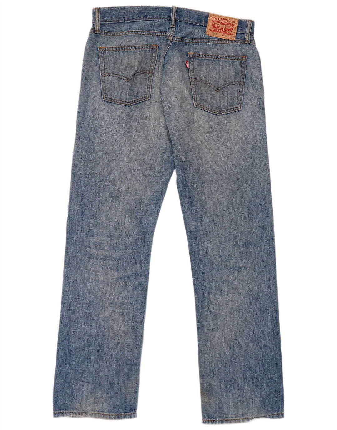 LEVI'S Herre 514 Straight Jeans W34 L32 Blå Bomuld