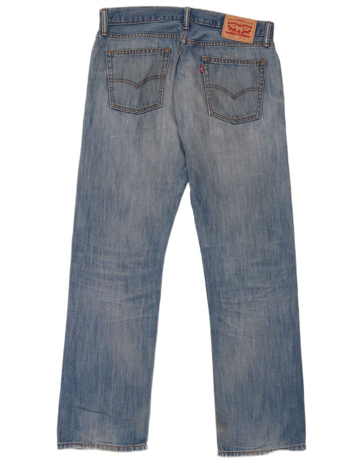 LEVI'S Herre 514 Straight Jeans W34 L32 Blå Bomuld