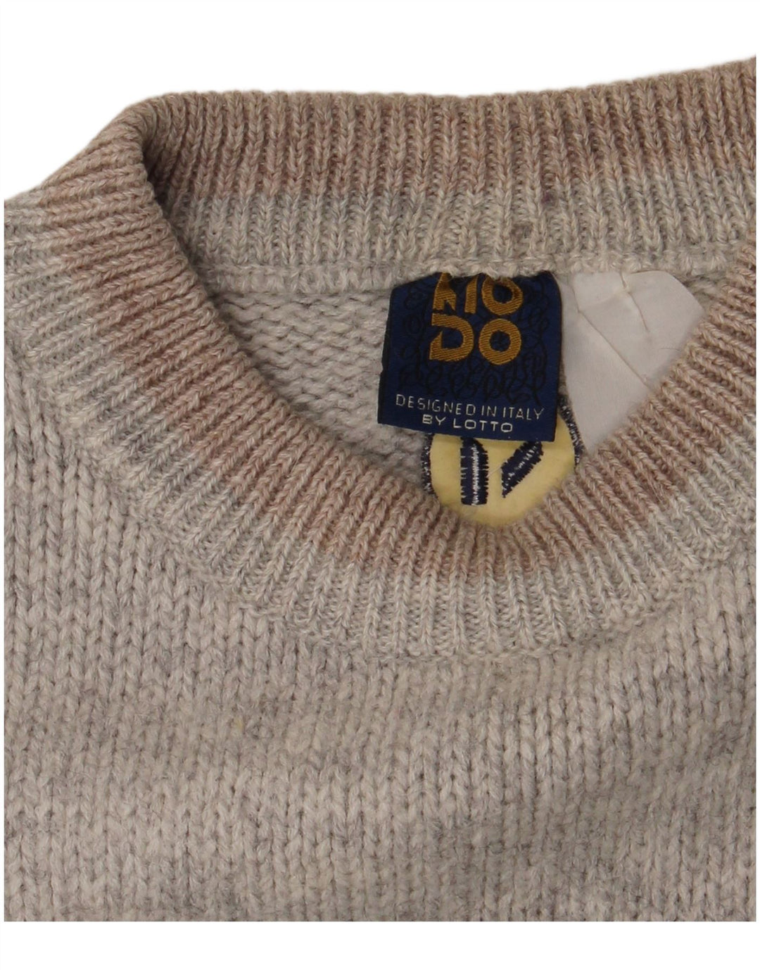 Lotto Herre Crew Neck Jumper Sweater Large Grey Argyle/Diamond