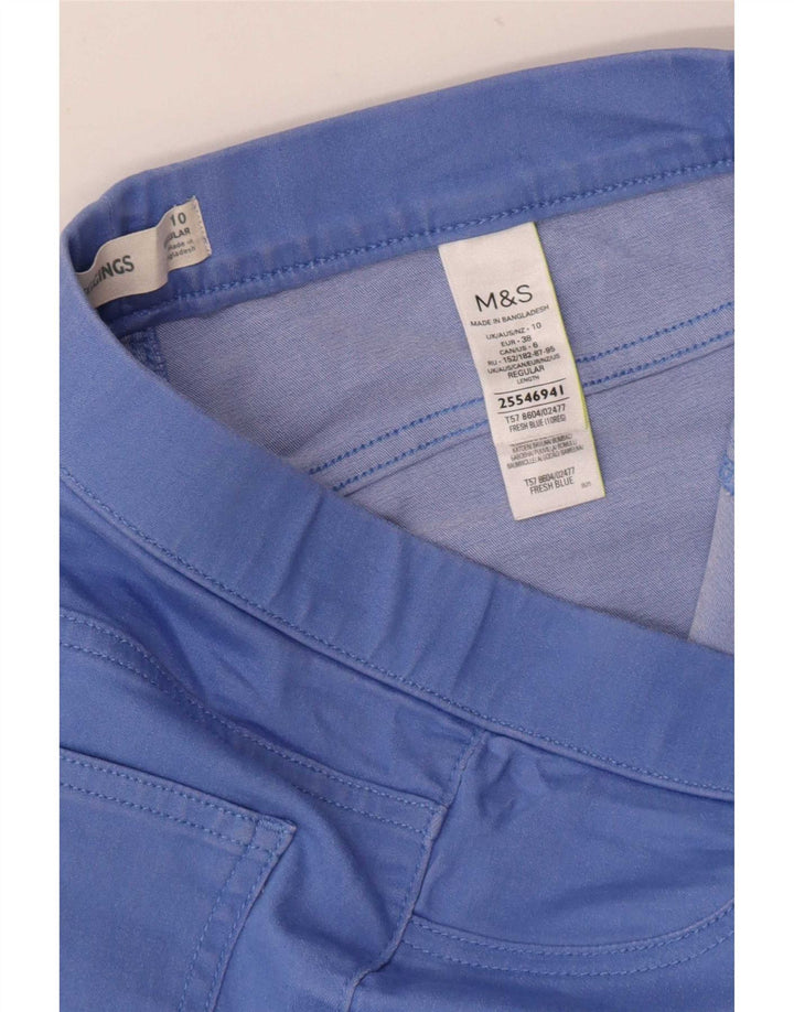 Marks & Spencer Dame Jegging Jeans UK 10 Small Blue Cotton
