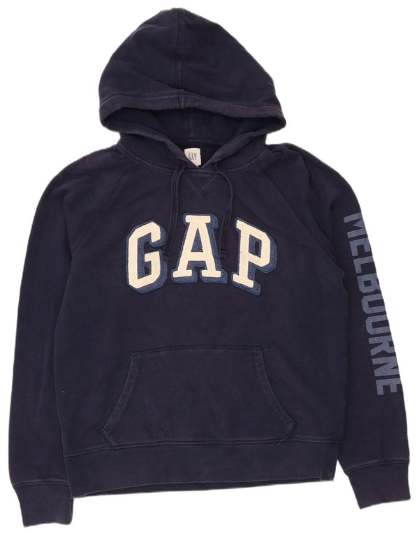 Gap Herre grafisk hættetrøje Jumper Medium Navyblå Bomuld