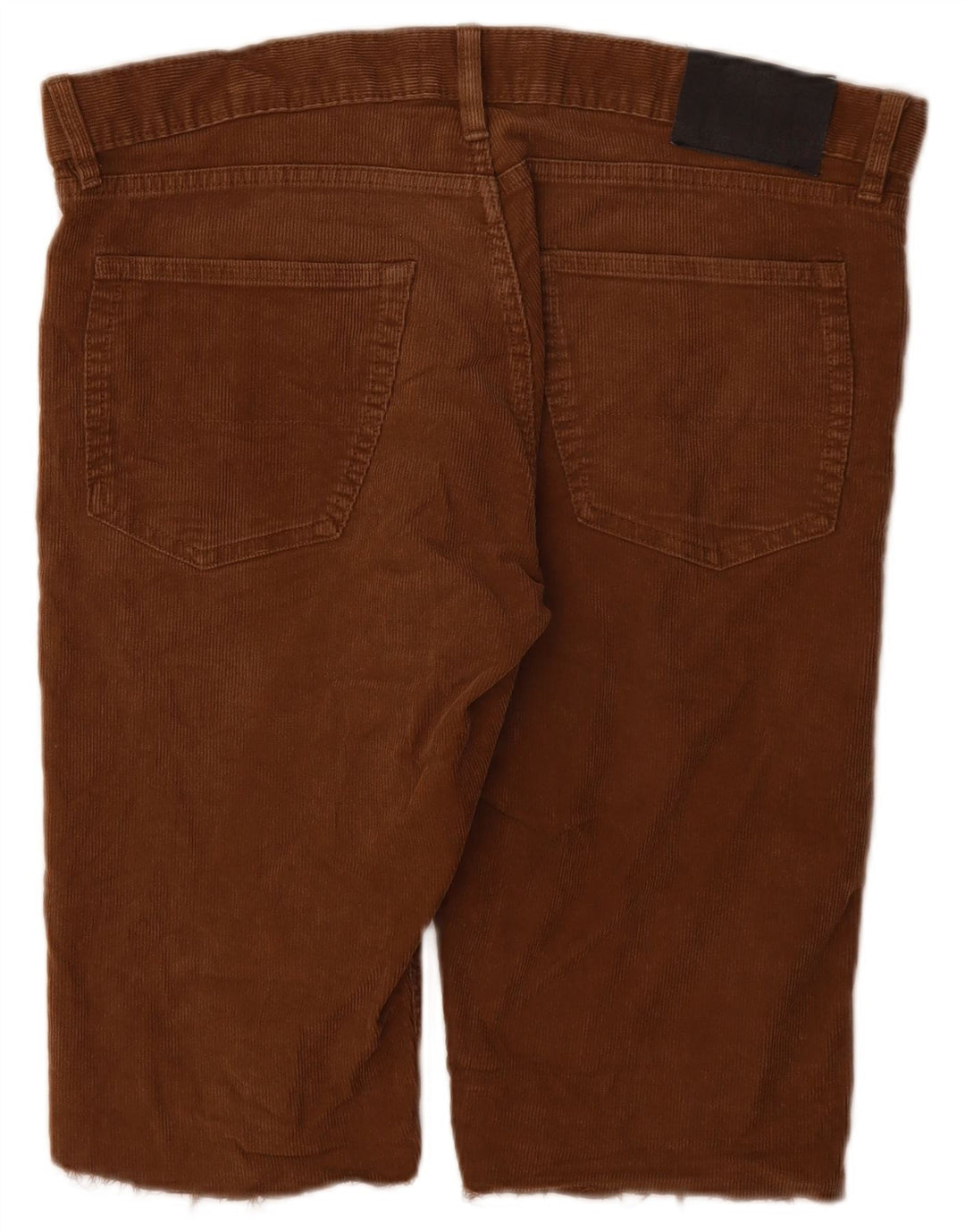 Marks & Spencer Herre Slim Corduroy Shorts W36 Large Brown