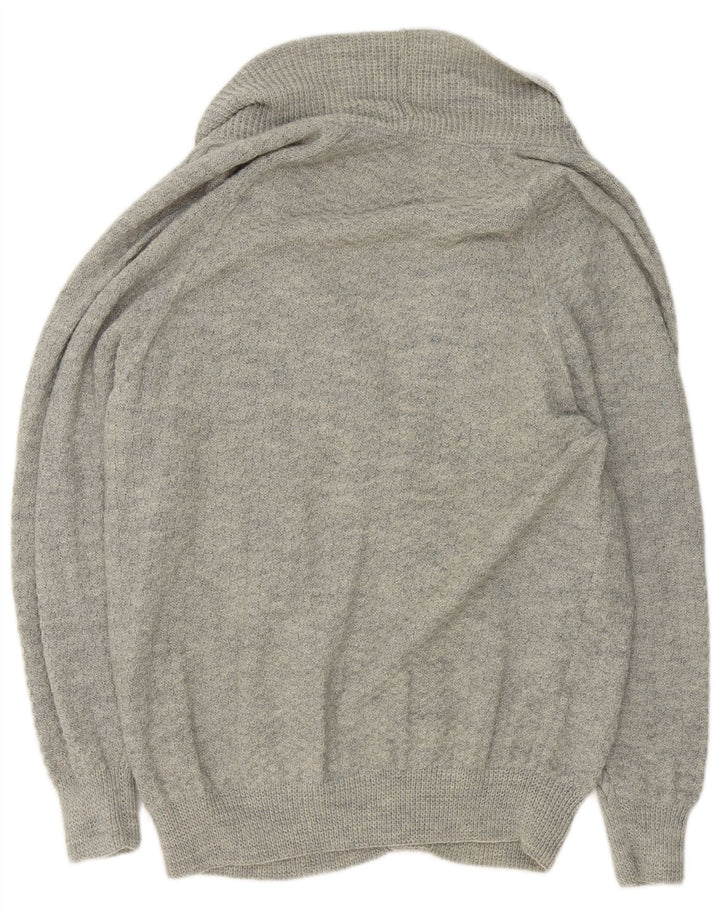 Vintage herre cardigan sweater XL Grå