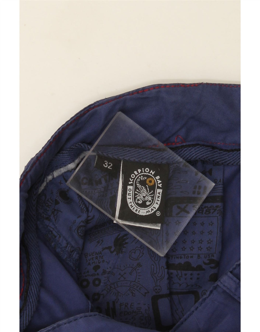 Scorpion Bay Herre Cargo Shorts W32 Medium Navy Blue Bomuld