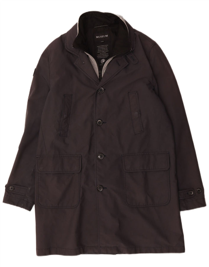 Museum Trench Coat til mænd UK 42 XL Grå Polyester