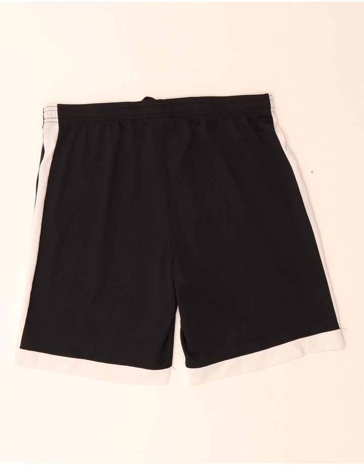 Nike Dame Dri Fit sportsshorts UK 14 Medium Sort Colourblock Polyester