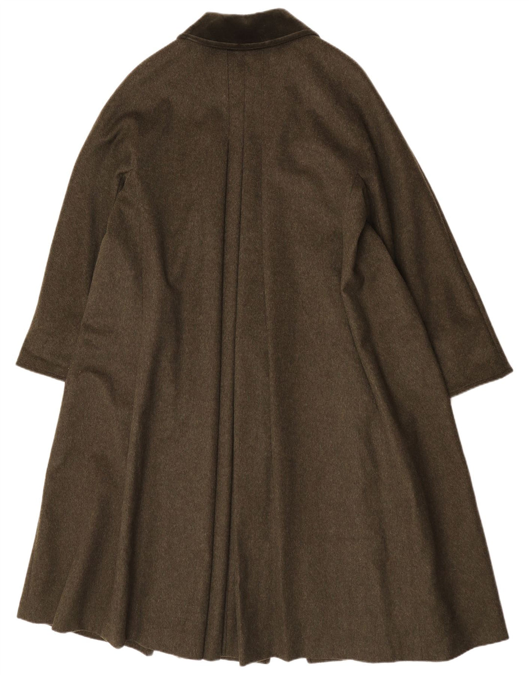 Merlet Dame Oversized Overfrakke IT 42 Medium Khaki Virgin Wool