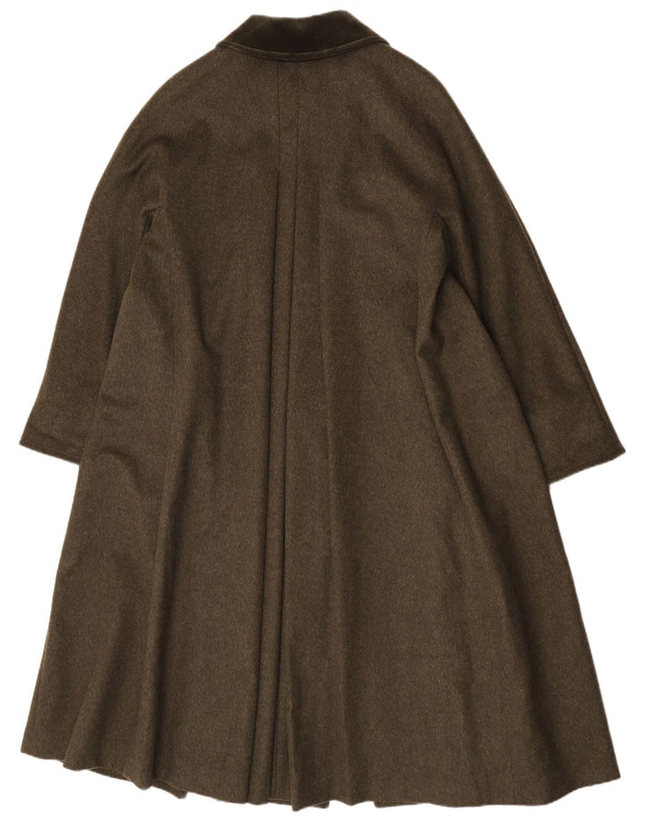 Merlet Dame Oversized Overfrakke IT 42 Medium Khaki Virgin Wool