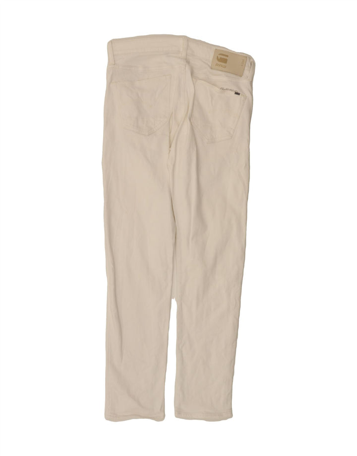 G-STAR Womens 3301 Slim Jeans W31 L32  White Cotton Vintage G-Star and Second-Hand G-Star from Messina Hembry 