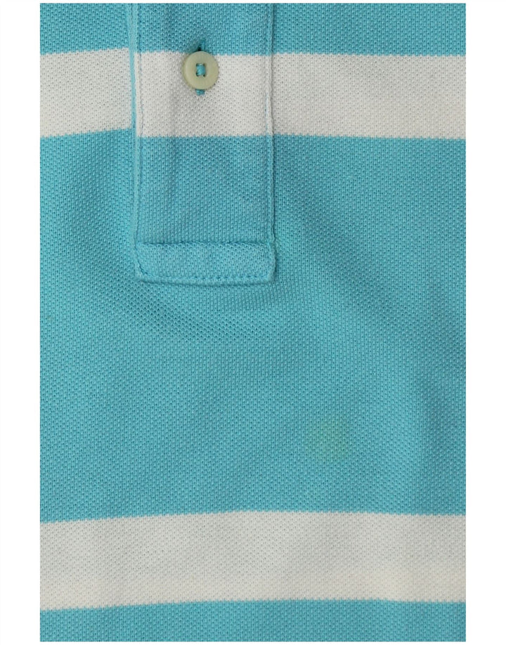 Tommy Hilfiger Herre poloshirt Stor blå stribet bomuld