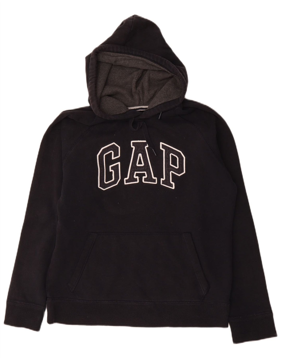 Gap Herre grafisk hættetrøje Jumper Medium Sort Bomuld