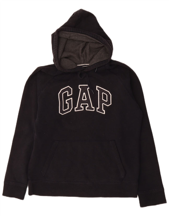 Gap Herre grafisk hættetrøje Jumper Medium Sort Bomuld