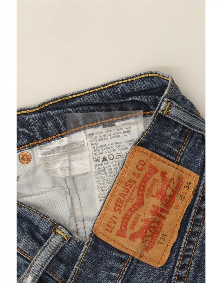Levi's Herre 751 lige jeans W36 L31 blå bomuld