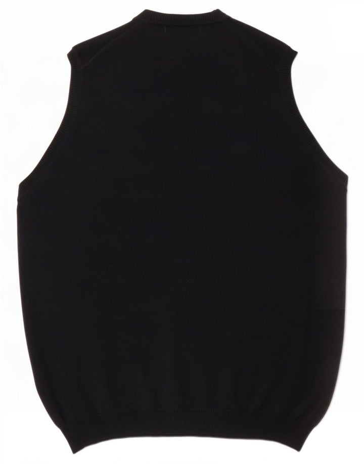Zara Herrevest Tank Top XL Sort Bomuld