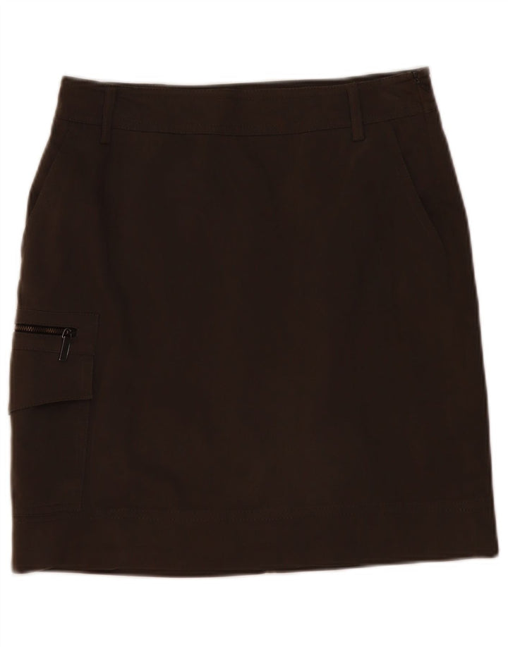 MARELLA Dame Cargo Skirt UK 10 Small W30 Brown Polyester
