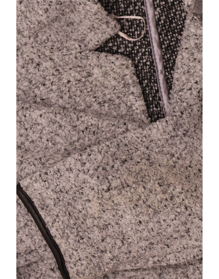 Marks & Spencer Dameoverfrakke UK 8 Small Grå Flecked Polyester