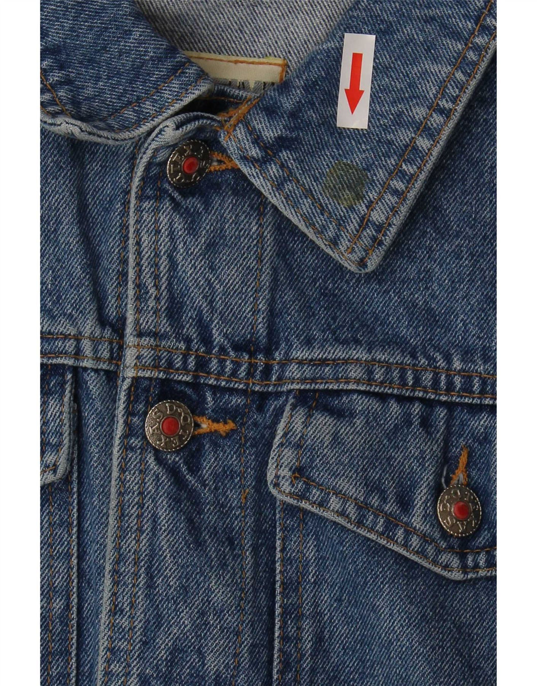 Fly Time Womens Crop Kortærmet denimjakke IT 42 Medium Blue Cotton