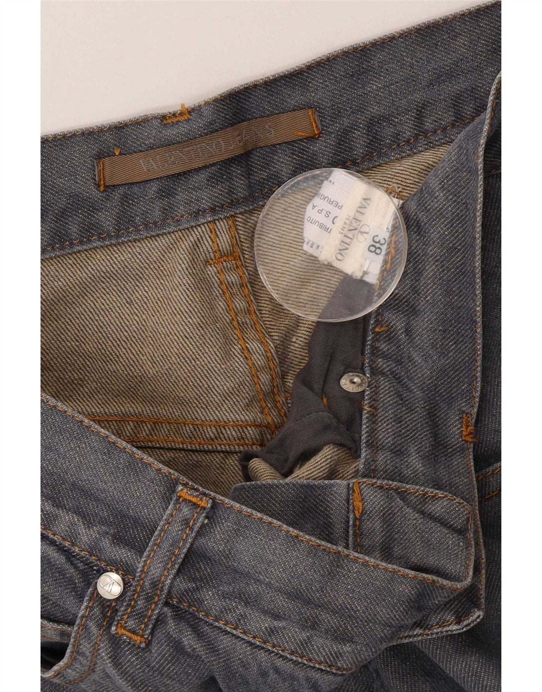 VALENTINO Straight Jeans til mænd W38 L29 Blå