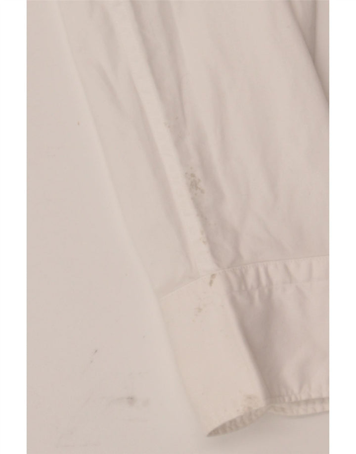 MASSIMO DUTTI Mens Shirt 2XL White Cotton Vintage Massimo Dutti and Second-Hand Massimo Dutti from Messina Hembry 