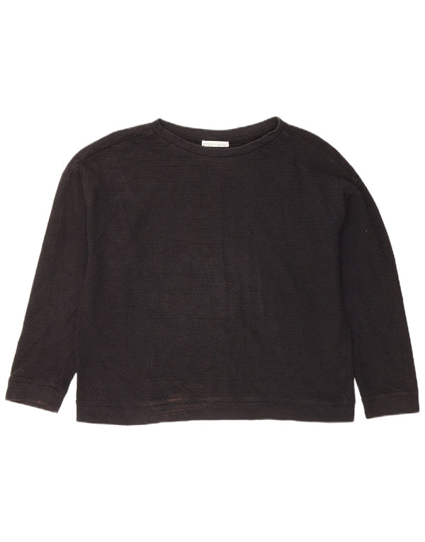 Zara Sweatshirt Jumper UK 14 Medium Marineblå Bomuld