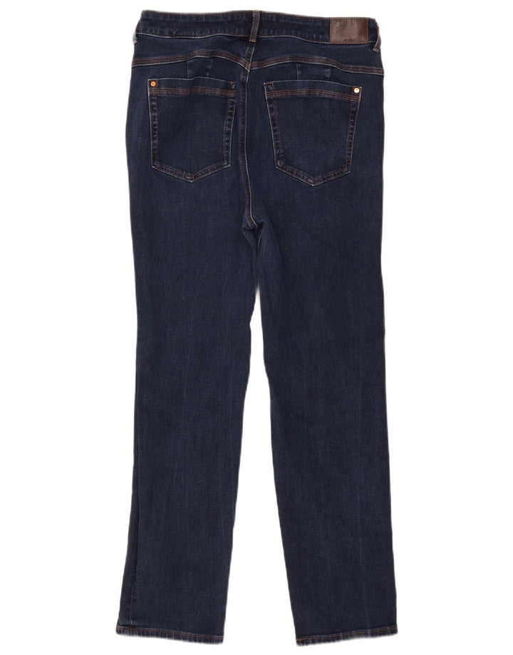 Marks & Spencer Dame Sienna Straight Jeans UK 14 Medium W30 L27 Navy Blue