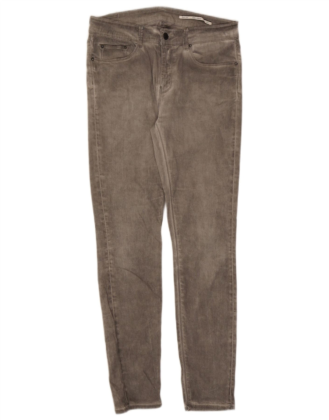 Zara Dame Slim Jeans EU 42 Large W32 L29 Grå
