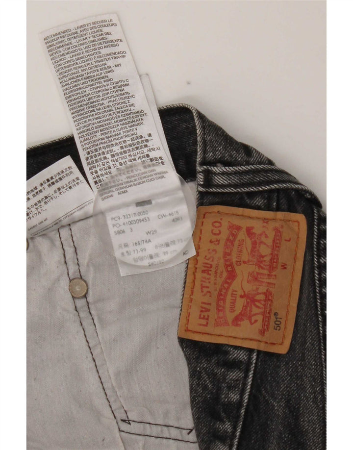 Levi's Womens 501 denimshorts W29 mellemgrå bomuld