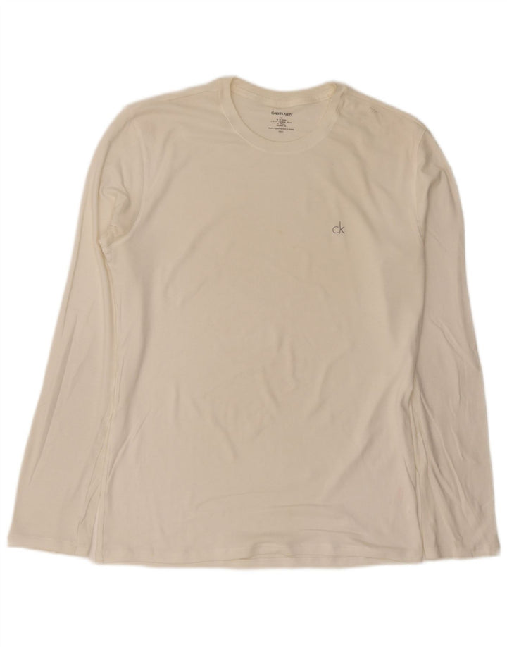 Calvin Klein Jeans Herre Top Langærmet Medium White
