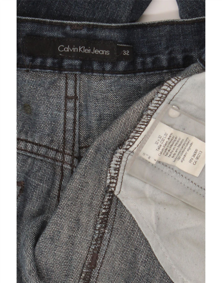 Calvin Klein Straight Jeans til mænd W32 L32 Marineblå Bomuld