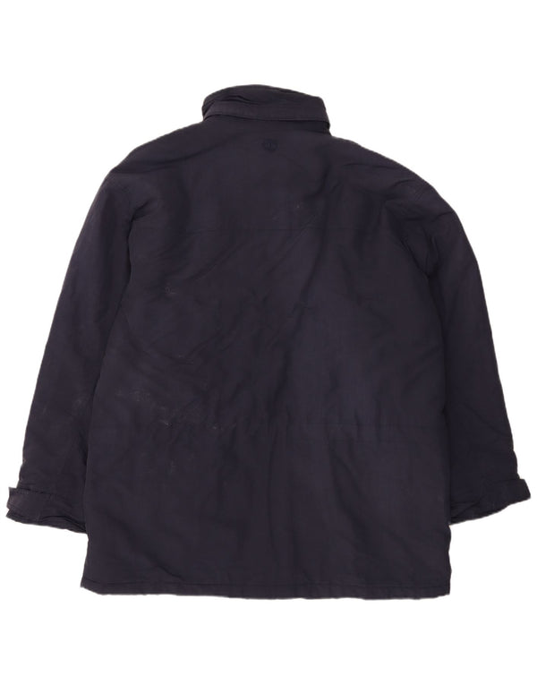 Timberland Herre Loose Fit Windbreaker Jacket UK 40 Large Navy Blue Nylon