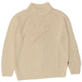 Carrera Dame Turtle Neck Jumper Sweater UK 14 Medium Off White Akryl