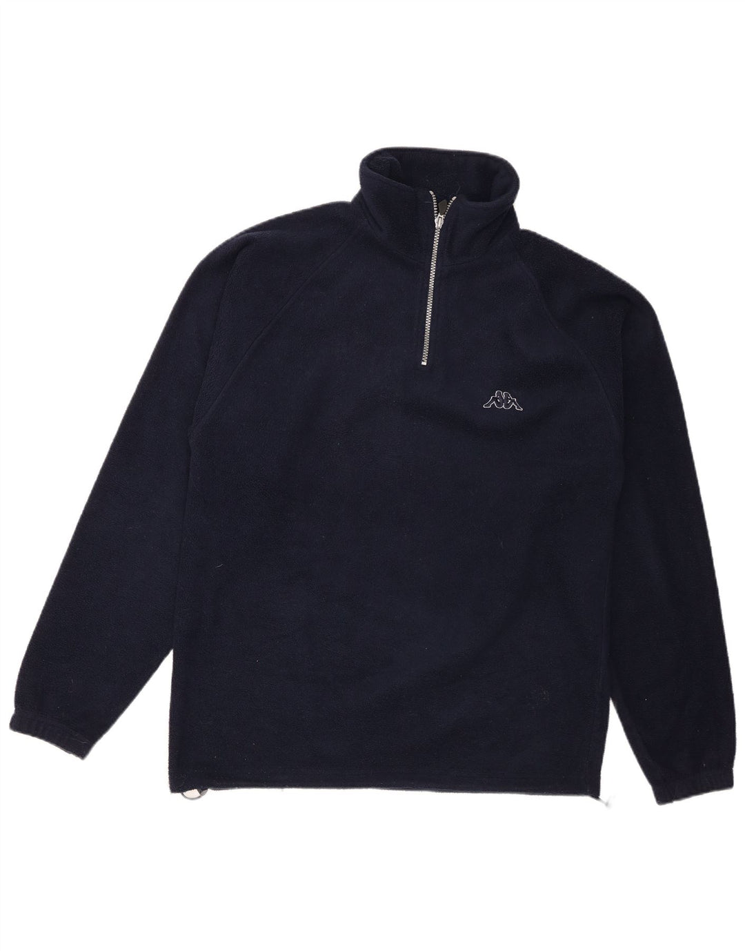 Kappa herre lynlås hals fleece jumper medium marineblå polyester