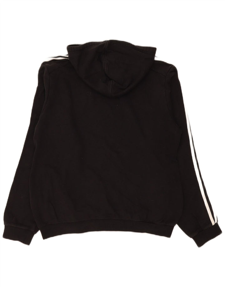 Adidas Herre hættetrøje Jumper Medium Sort Bomuld